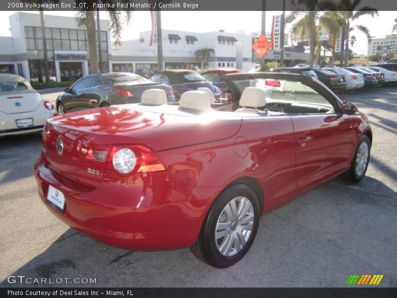 Paprika Red Metallic / Cornsilk Beige 2008 Volkswagen Eos 2.0T