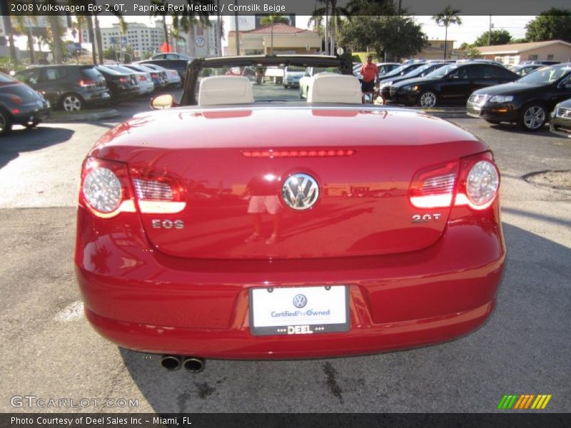 Paprika Red Metallic / Cornsilk Beige 2008 Volkswagen Eos 2.0T