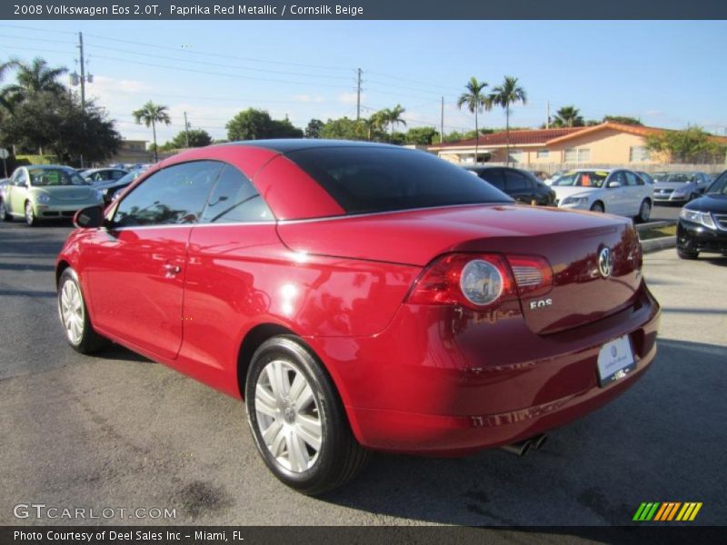 Paprika Red Metallic / Cornsilk Beige 2008 Volkswagen Eos 2.0T
