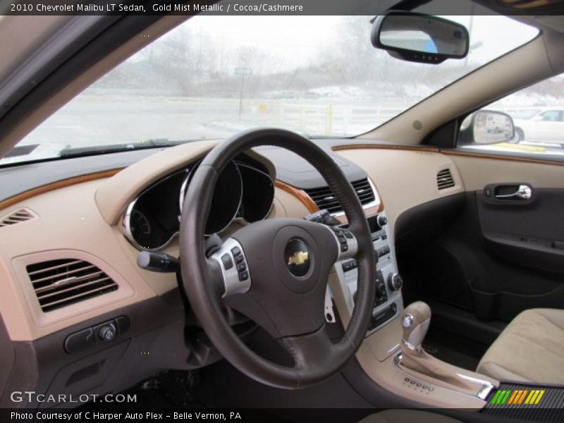 Gold Mist Metallic / Cocoa/Cashmere 2010 Chevrolet Malibu LT Sedan
