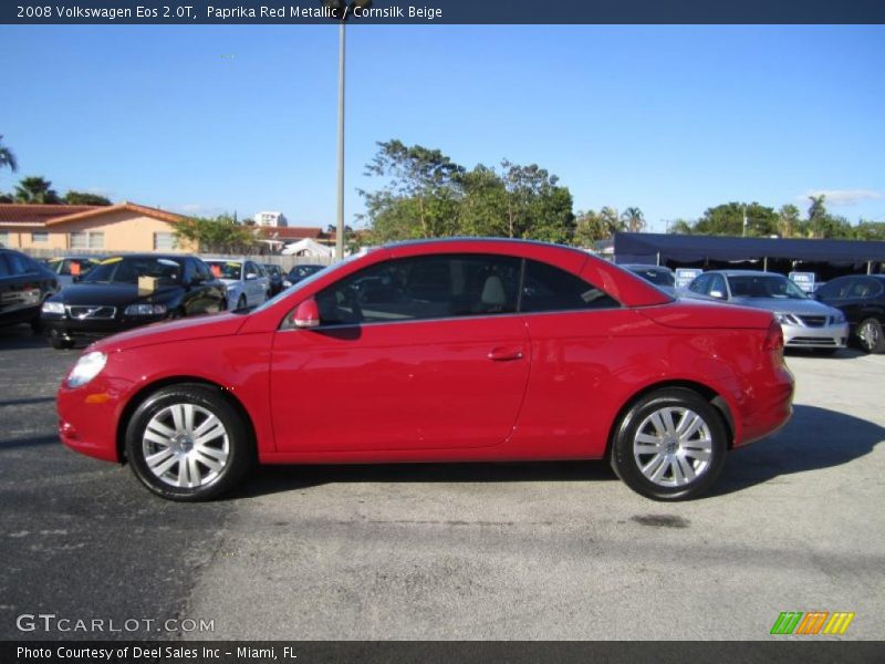 Paprika Red Metallic / Cornsilk Beige 2008 Volkswagen Eos 2.0T