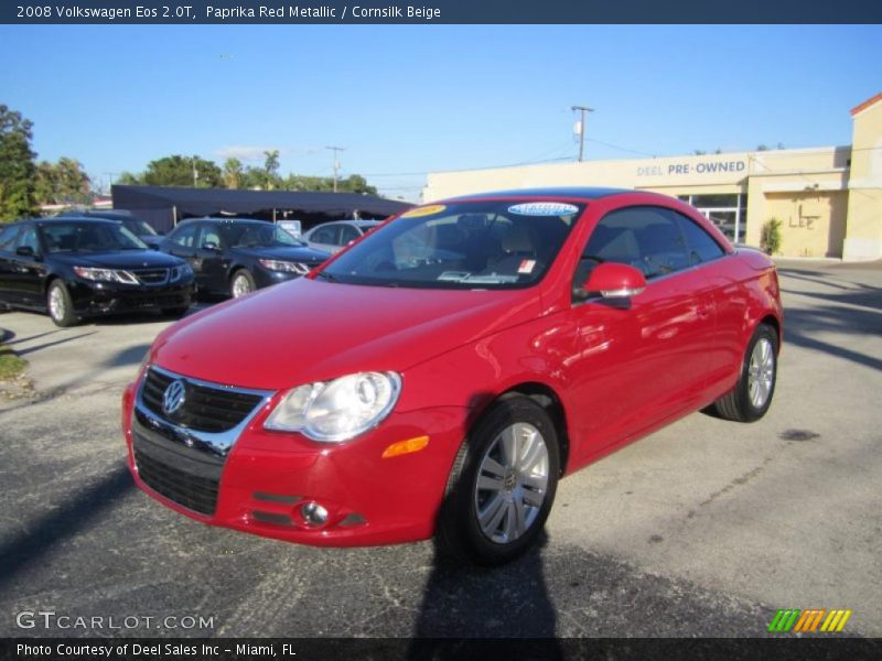 Paprika Red Metallic / Cornsilk Beige 2008 Volkswagen Eos 2.0T