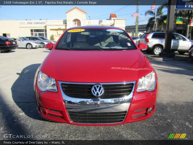 Paprika Red Metallic / Cornsilk Beige 2008 Volkswagen Eos 2.0T