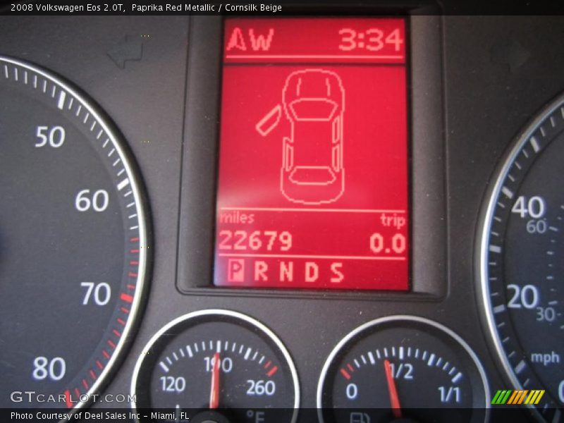 Paprika Red Metallic / Cornsilk Beige 2008 Volkswagen Eos 2.0T