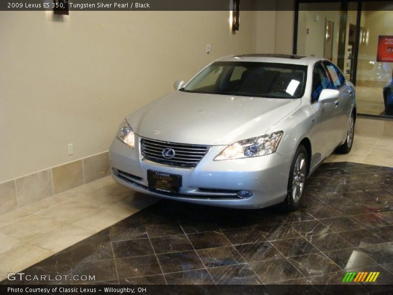 Tungsten Silver Pearl / Black 2009 Lexus ES 350