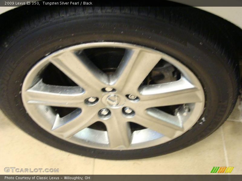 Tungsten Silver Pearl / Black 2009 Lexus ES 350