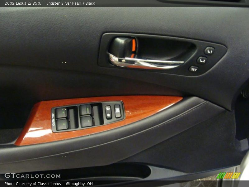 Tungsten Silver Pearl / Black 2009 Lexus ES 350