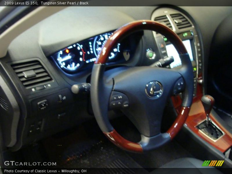 Tungsten Silver Pearl / Black 2009 Lexus ES 350