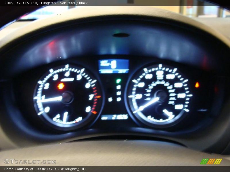 Tungsten Silver Pearl / Black 2009 Lexus ES 350