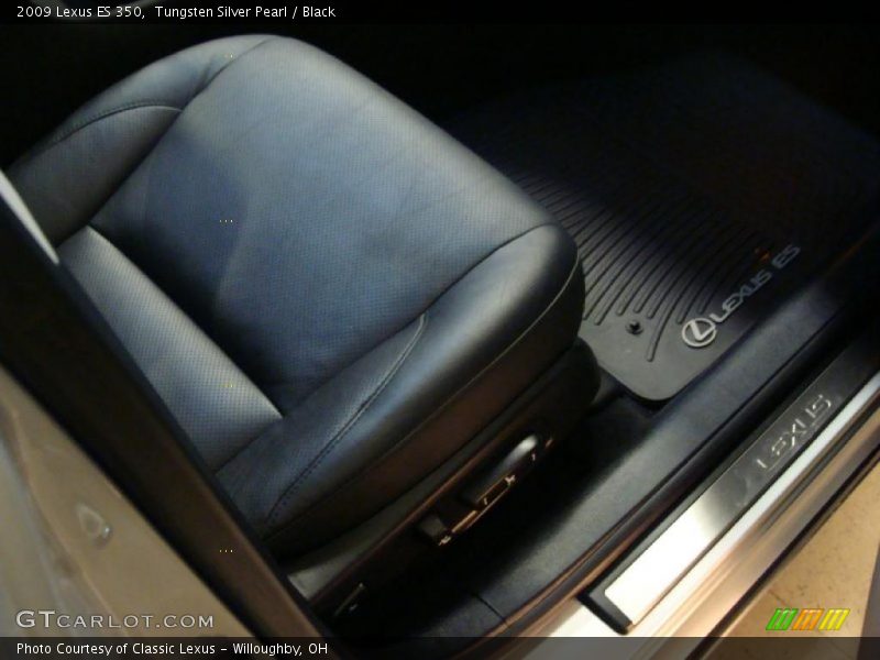 Tungsten Silver Pearl / Black 2009 Lexus ES 350