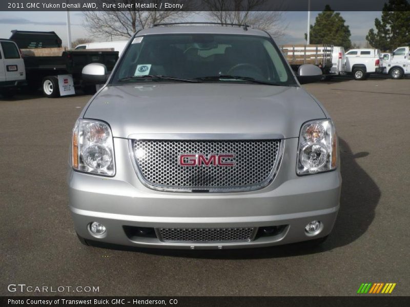 Pure Silver Metallic / Ebony 2011 GMC Yukon Denali AWD