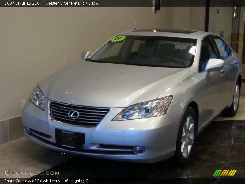 Tungsten Silver Metallic / Black 2007 Lexus ES 350