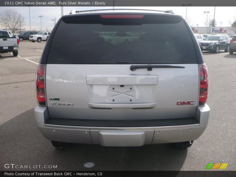 Pure Silver Metallic / Ebony 2011 GMC Yukon Denali AWD