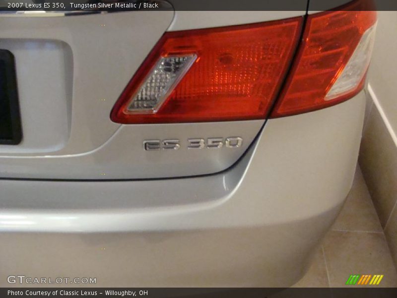 Tungsten Silver Metallic / Black 2007 Lexus ES 350