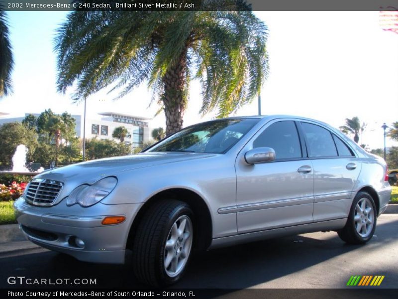 Brilliant Silver Metallic / Ash 2002 Mercedes-Benz C 240 Sedan