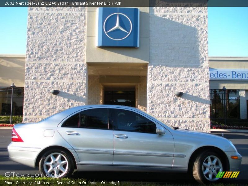 Brilliant Silver Metallic / Ash 2002 Mercedes-Benz C 240 Sedan