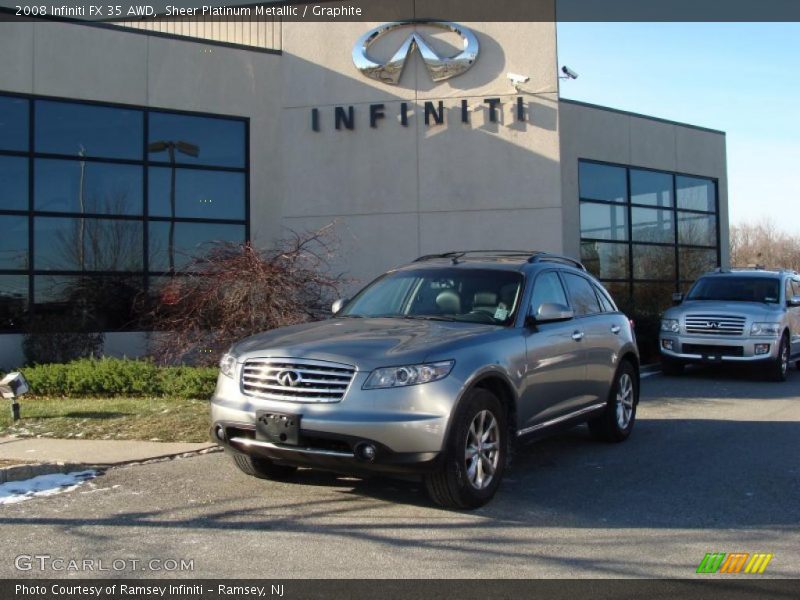 Sheer Platinum Metallic / Graphite 2008 Infiniti FX 35 AWD
