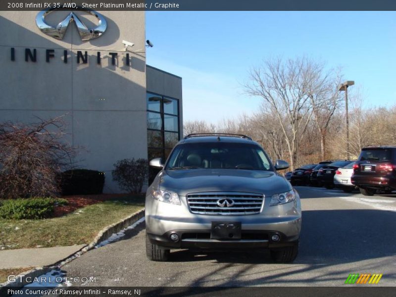 Sheer Platinum Metallic / Graphite 2008 Infiniti FX 35 AWD