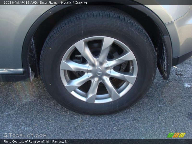Sheer Platinum Metallic / Graphite 2008 Infiniti FX 35 AWD