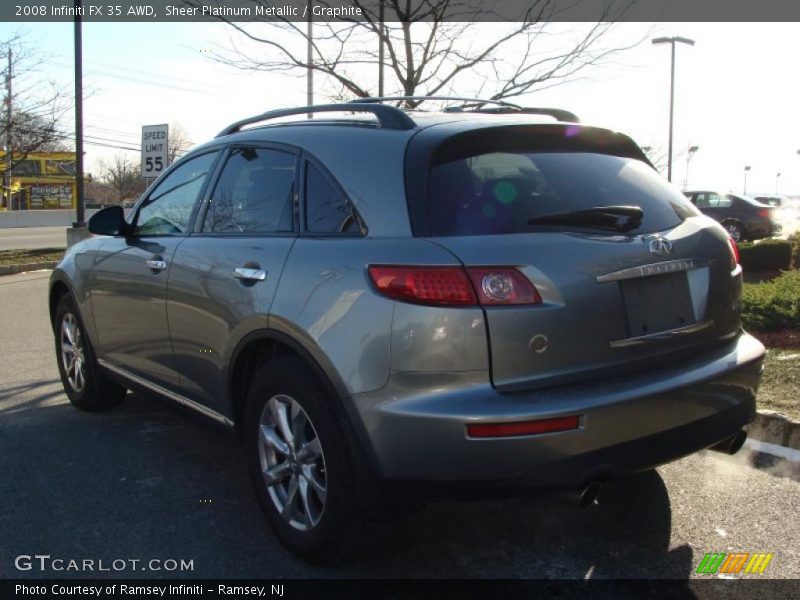 Sheer Platinum Metallic / Graphite 2008 Infiniti FX 35 AWD