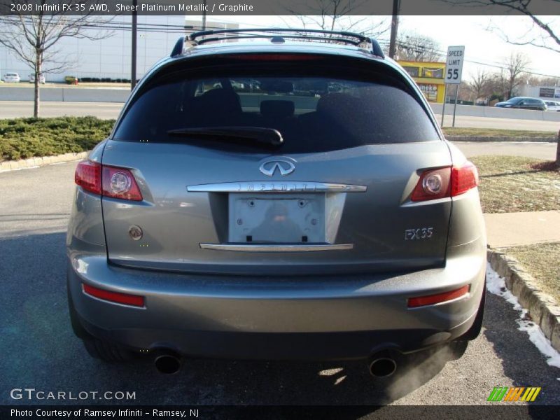 Sheer Platinum Metallic / Graphite 2008 Infiniti FX 35 AWD