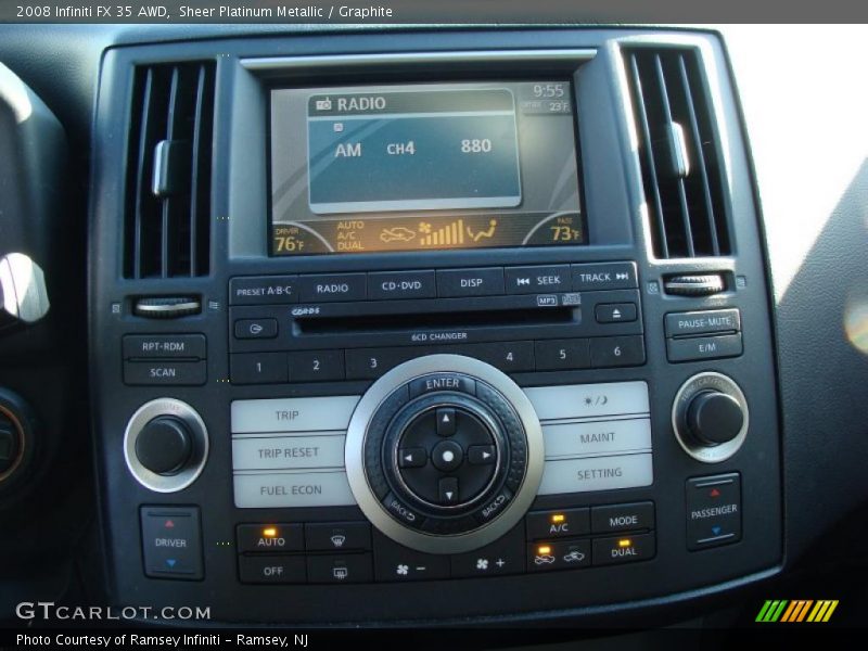 Sheer Platinum Metallic / Graphite 2008 Infiniti FX 35 AWD