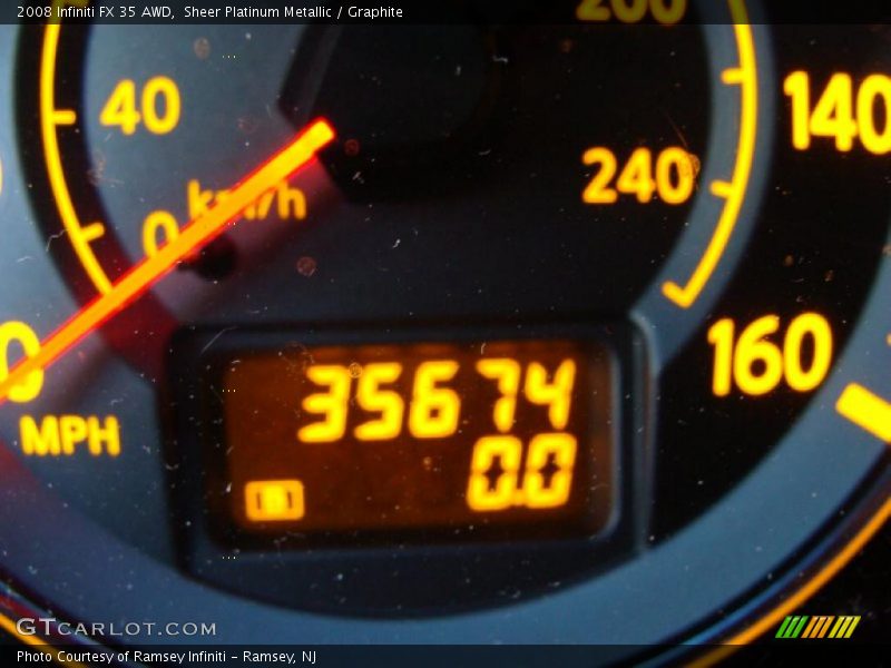 Sheer Platinum Metallic / Graphite 2008 Infiniti FX 35 AWD