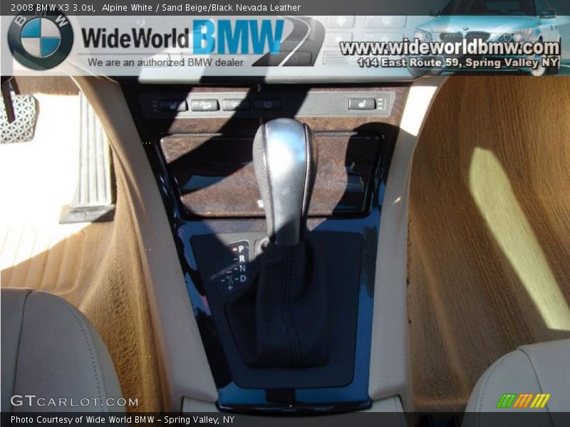 Alpine White / Sand Beige/Black Nevada Leather 2008 BMW X3 3.0si
