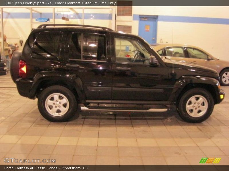 Black Clearcoat / Medium Slate Gray 2007 Jeep Liberty Sport 4x4