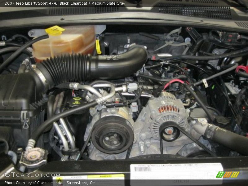 Black Clearcoat / Medium Slate Gray 2007 Jeep Liberty Sport 4x4