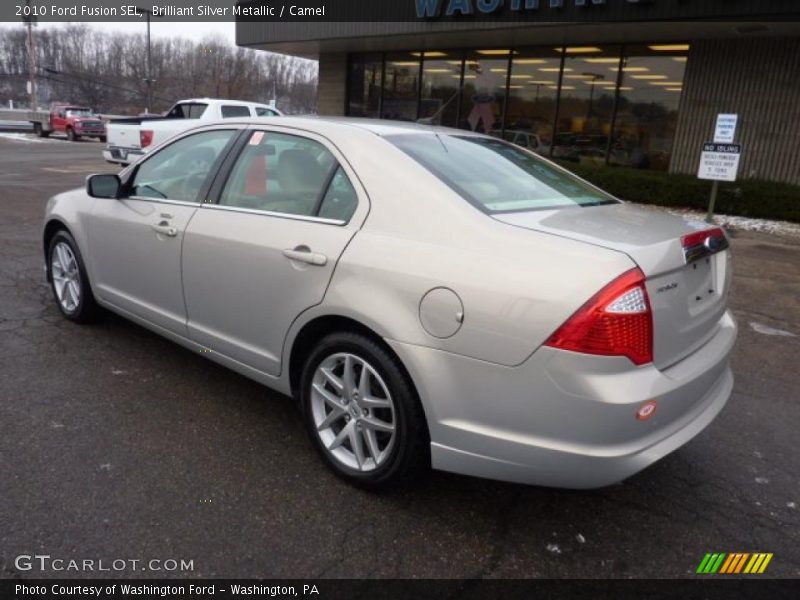 Brilliant Silver Metallic / Camel 2010 Ford Fusion SEL