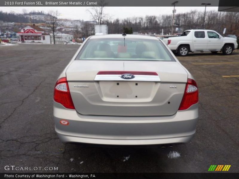 Brilliant Silver Metallic / Camel 2010 Ford Fusion SEL