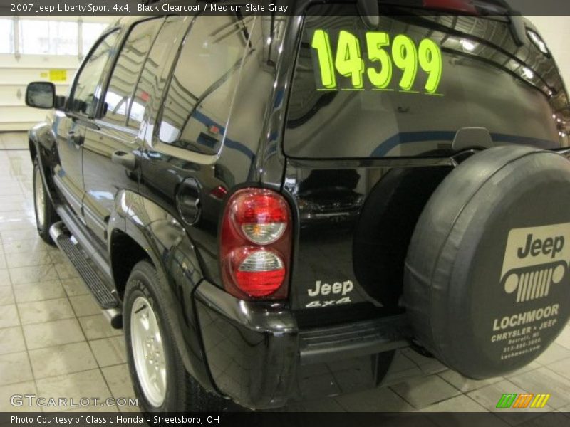 Black Clearcoat / Medium Slate Gray 2007 Jeep Liberty Sport 4x4