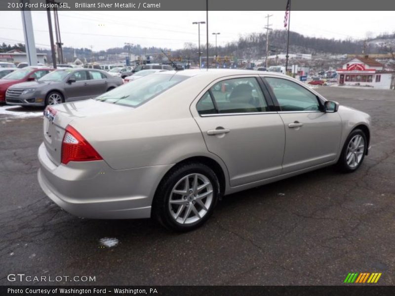 Brilliant Silver Metallic / Camel 2010 Ford Fusion SEL