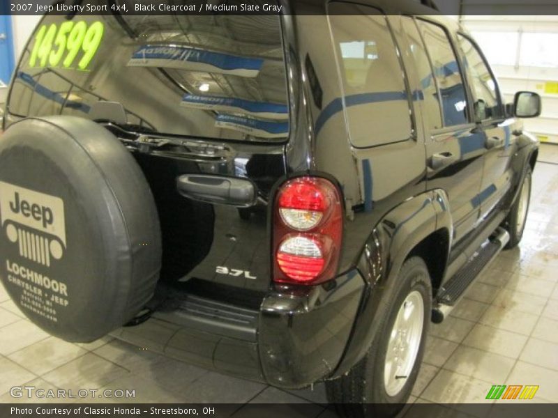 Black Clearcoat / Medium Slate Gray 2007 Jeep Liberty Sport 4x4