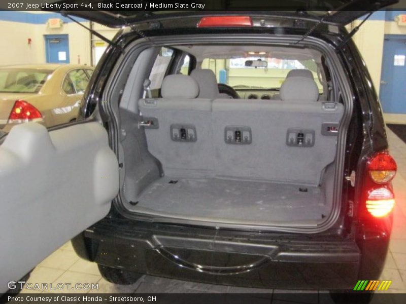 Black Clearcoat / Medium Slate Gray 2007 Jeep Liberty Sport 4x4