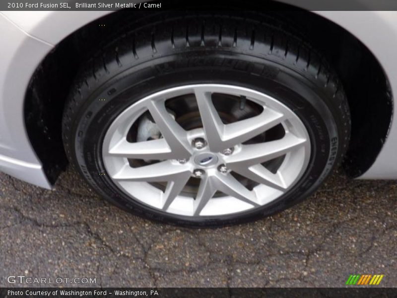 Brilliant Silver Metallic / Camel 2010 Ford Fusion SEL