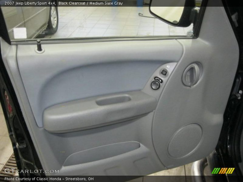 Black Clearcoat / Medium Slate Gray 2007 Jeep Liberty Sport 4x4