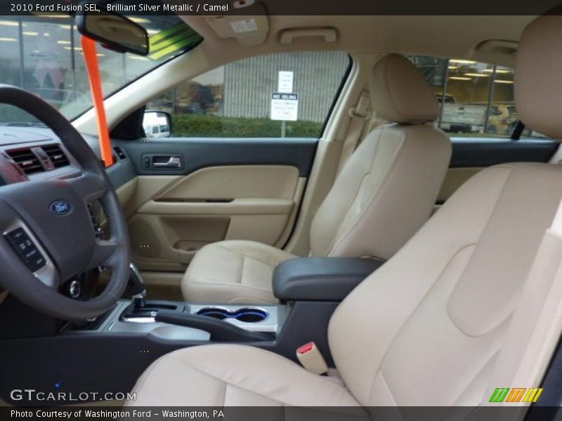 Brilliant Silver Metallic / Camel 2010 Ford Fusion SEL