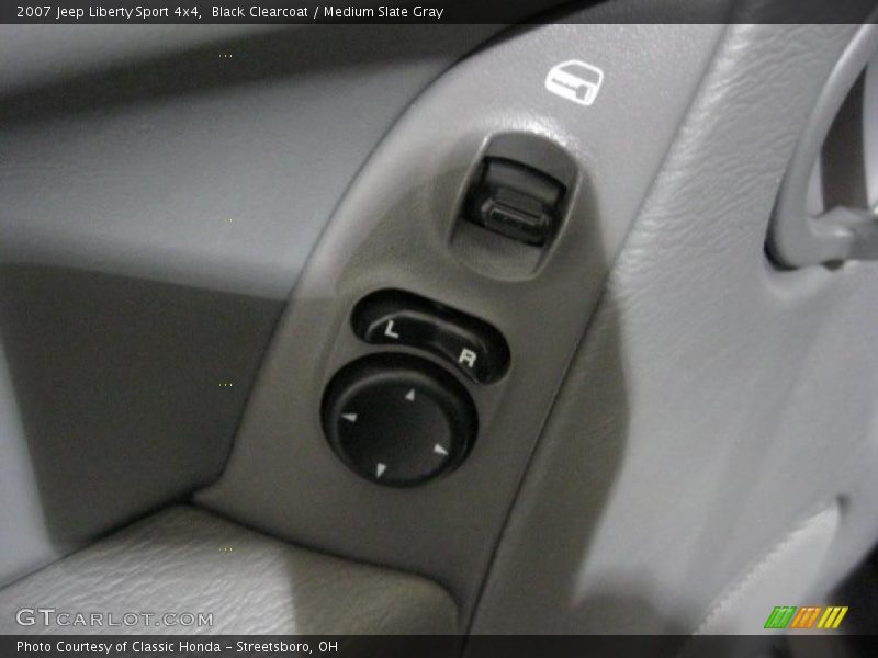 Black Clearcoat / Medium Slate Gray 2007 Jeep Liberty Sport 4x4