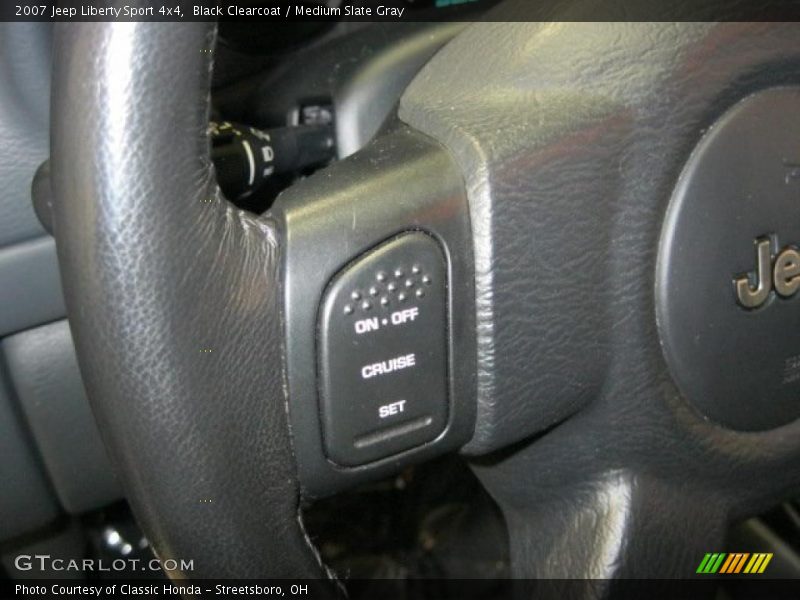 Black Clearcoat / Medium Slate Gray 2007 Jeep Liberty Sport 4x4