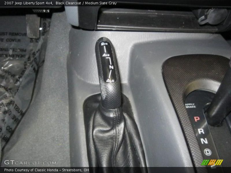 Black Clearcoat / Medium Slate Gray 2007 Jeep Liberty Sport 4x4