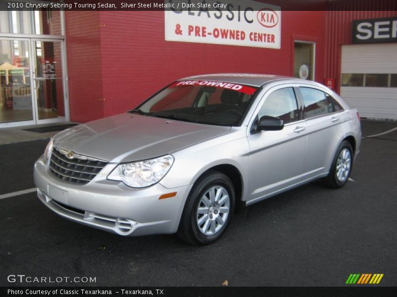 Silver Steel Metallic / Dark Slate Gray 2010 Chrysler Sebring Touring Sedan