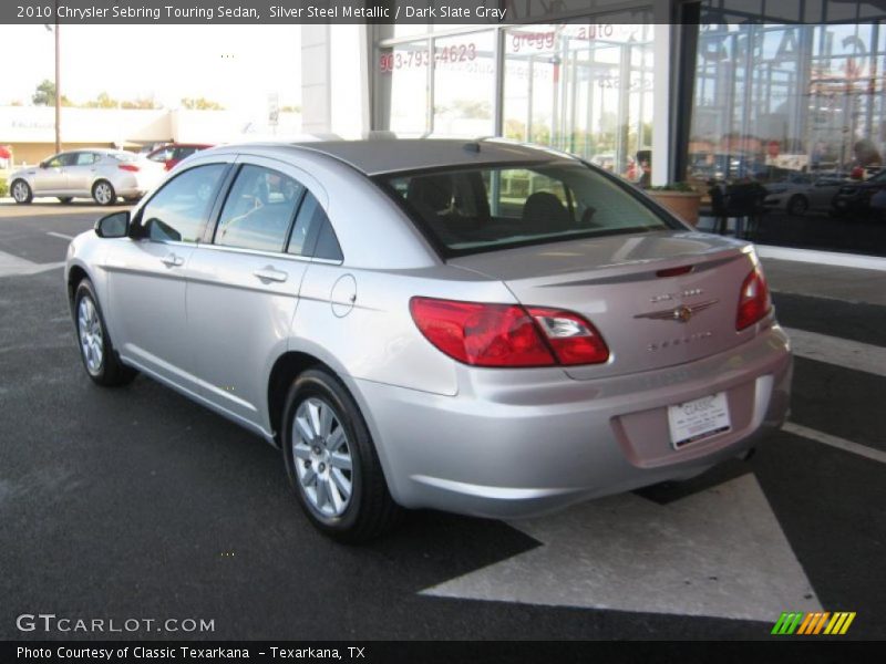 Silver Steel Metallic / Dark Slate Gray 2010 Chrysler Sebring Touring Sedan