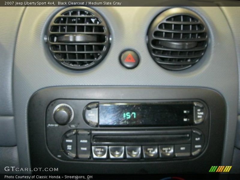 Black Clearcoat / Medium Slate Gray 2007 Jeep Liberty Sport 4x4