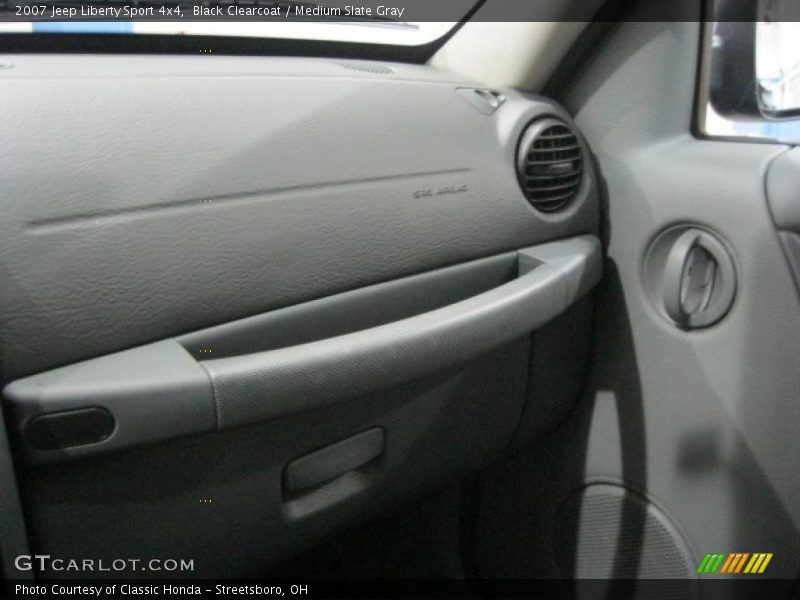 Black Clearcoat / Medium Slate Gray 2007 Jeep Liberty Sport 4x4