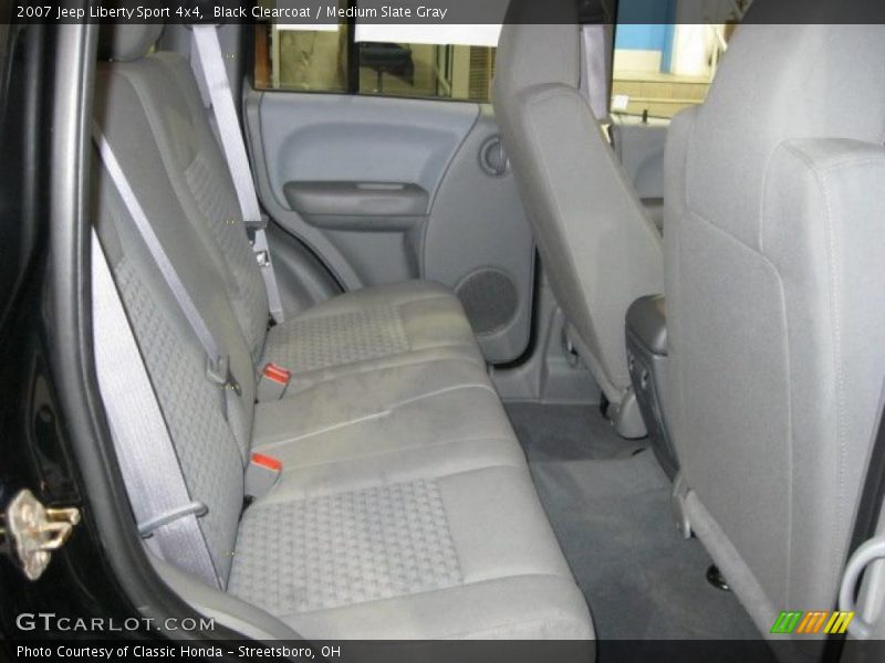 Black Clearcoat / Medium Slate Gray 2007 Jeep Liberty Sport 4x4