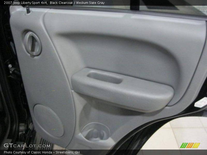 Black Clearcoat / Medium Slate Gray 2007 Jeep Liberty Sport 4x4