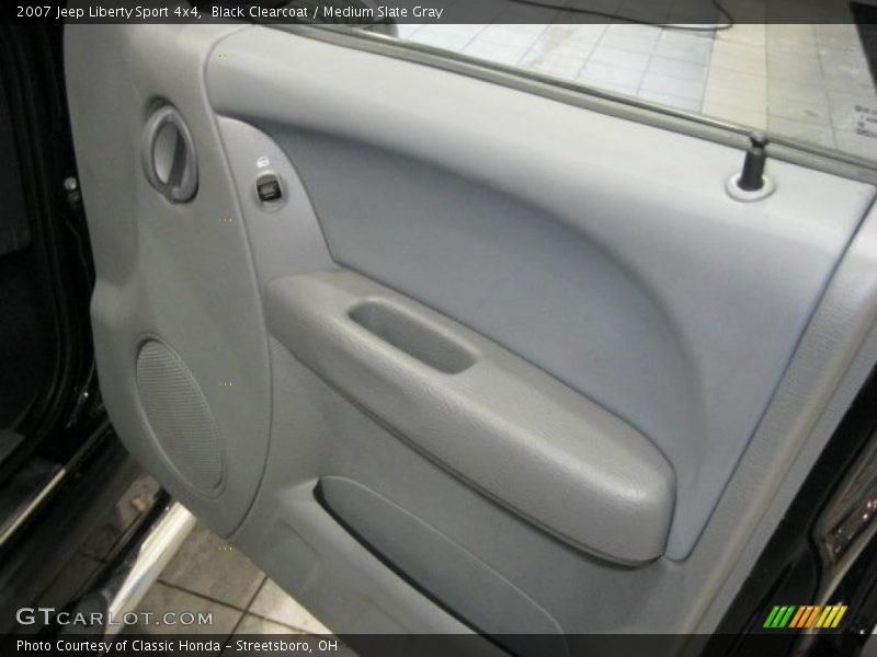 Black Clearcoat / Medium Slate Gray 2007 Jeep Liberty Sport 4x4