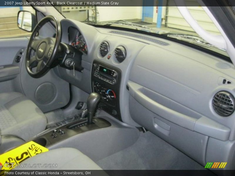 Black Clearcoat / Medium Slate Gray 2007 Jeep Liberty Sport 4x4